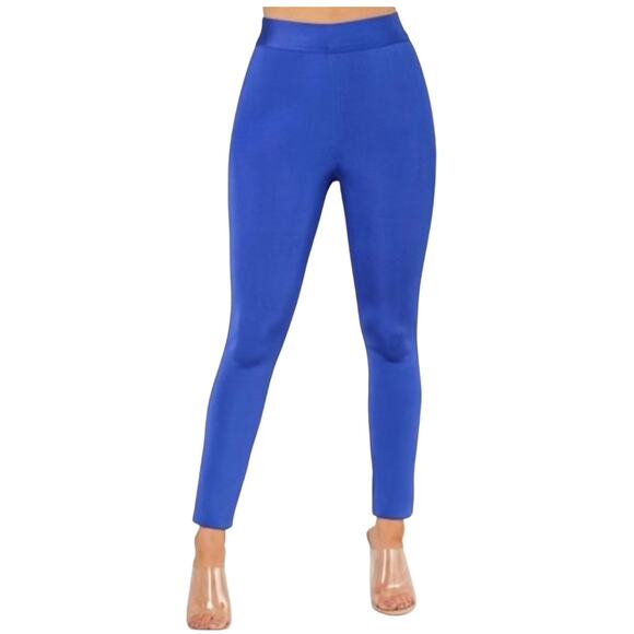 Wow Couture Royal Blue Bandage Ankle Pants size M - Picture 1 of 15